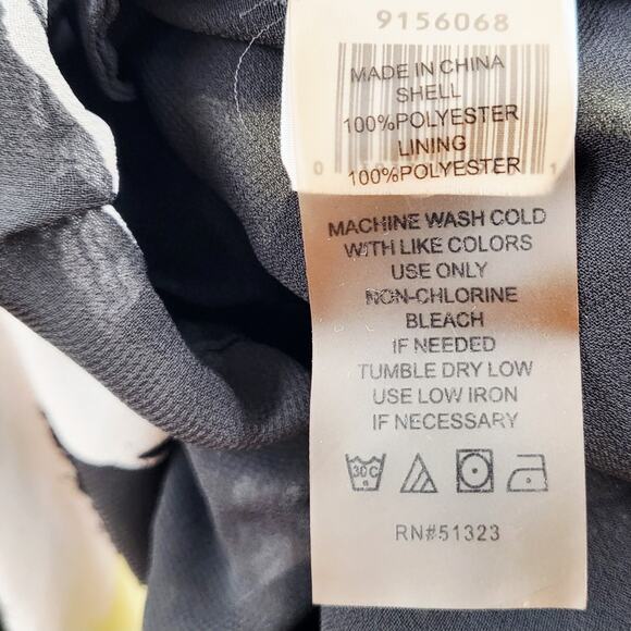 Vince Camuto Floral Print Multicolored Kimono Sleeves Chiffon Blouse Women's S - Picture 7 of 7